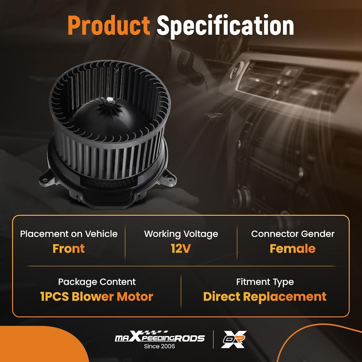 VCC35000003 HVAC Blower Motor for Freightliner