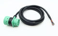 SAE J1939 9Pin Pass through Male/Female to Open End Pigtail Cable 6Ft for Freightliner Truck