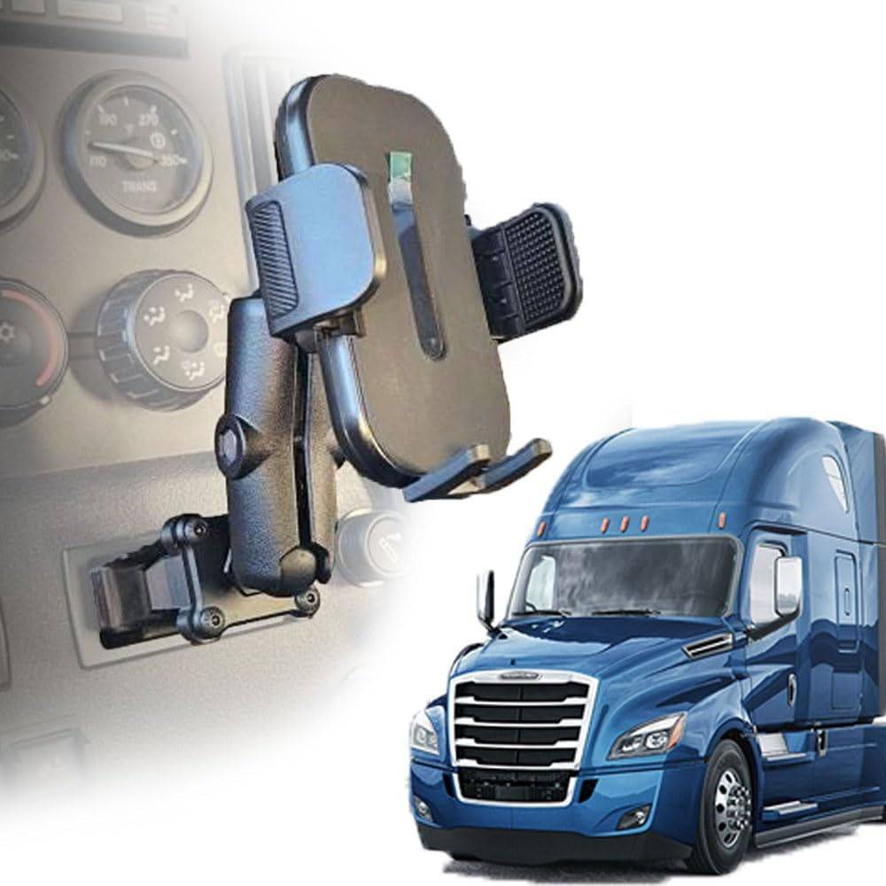 The Original Smash Mount FL Cascadia HD Phone Holder Kit | Made in the USA | 2018-2026 1 Inch RAM Compatible Accessories Holder for Semi Truck (Phone Mount Kit)