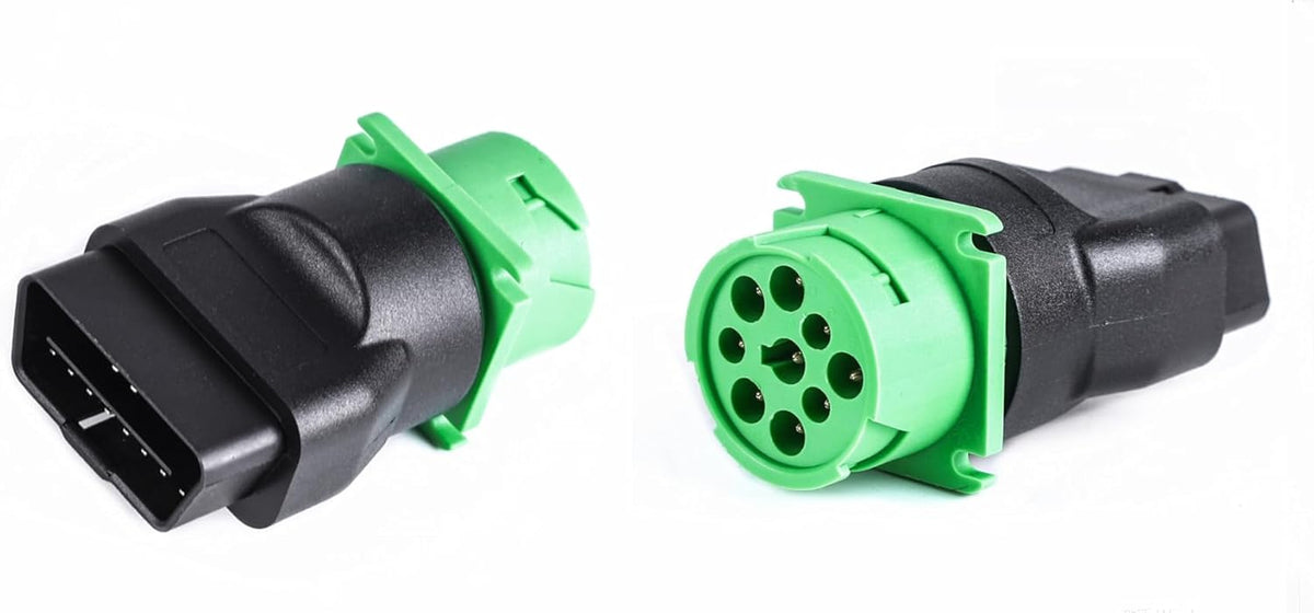 16Pin OBD2 Male to 9Pin J1939 Adapter for Truck Freightliner Code Reader ELD Tracker (1)