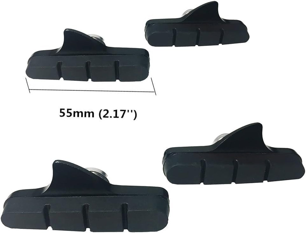 4PCS Premium Bike Brake Pads, Professional Mountain Bicycle V-Brake Pads, Bike Brake Blocks Kit