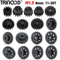 1Pcs M1.5 Steel Motor Gears Pinion 8MM 24T 25T 26T 27T 30T for 1/5 X-MAXX, 1/10 E-REVO RC Buggy Truck Parts