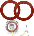 Upgrade Pair of Viton Gaskets Fit for Freightliner 1/4 Turn Fuel Caps, 2Pcs Fuel Tank Cap Gasket O-Rings