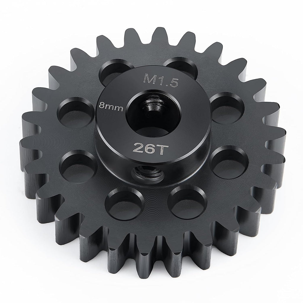 Steel 1.5 Mod 26T Pinion Gear M5 Screw 8Mm for 1/5 X-MAXX 1/10 E-REVO
