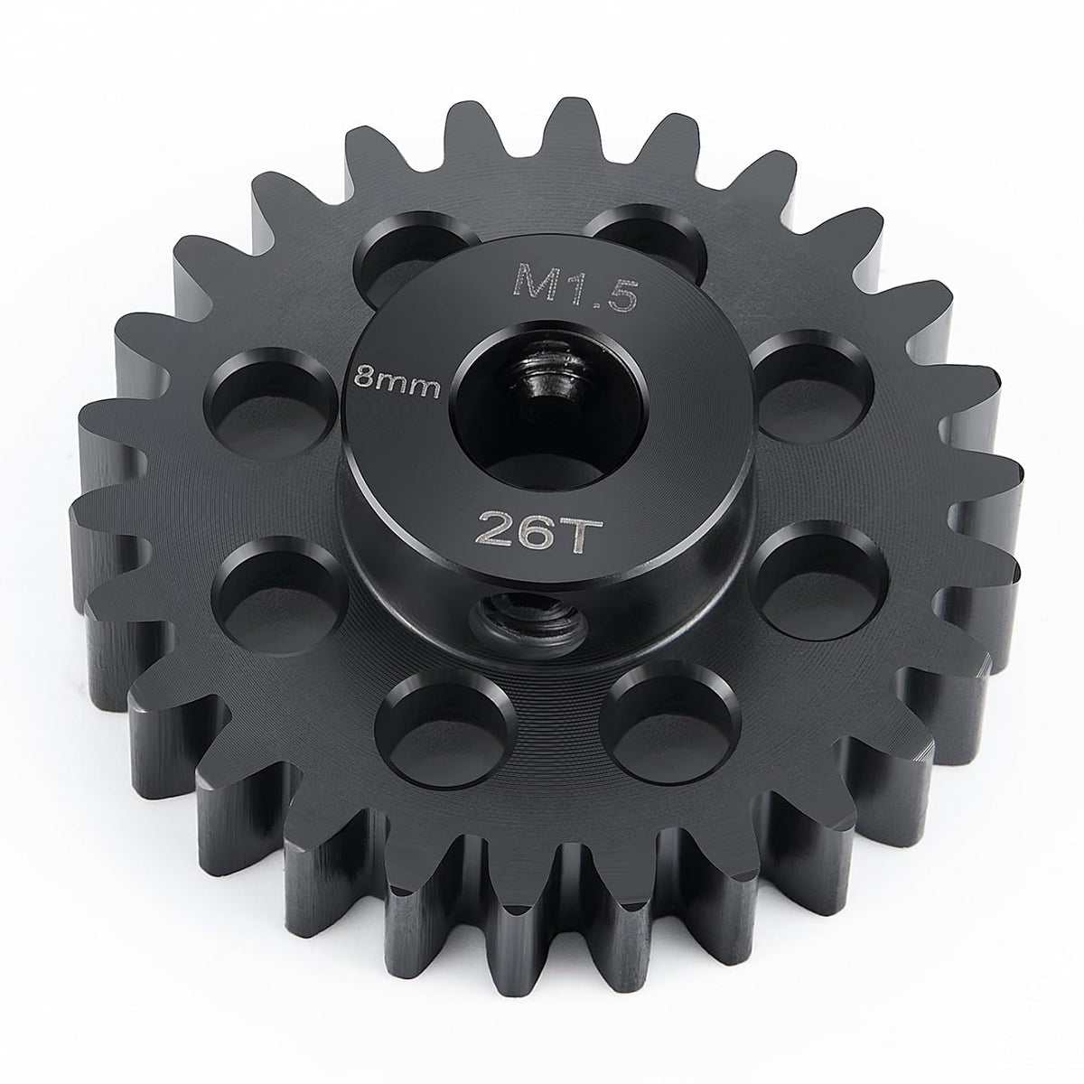 Steel 1.5 Mod 26T Pinion Gear M5 Screw 8Mm for 1/5 X-MAXX 1/10 E-REVO